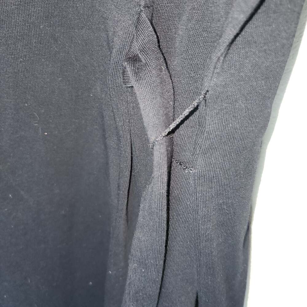 Vince. Black 100% Cotton Short Sleeve Tie-Waist T-Shirt Mini Dress XL - Picture 4 of 10